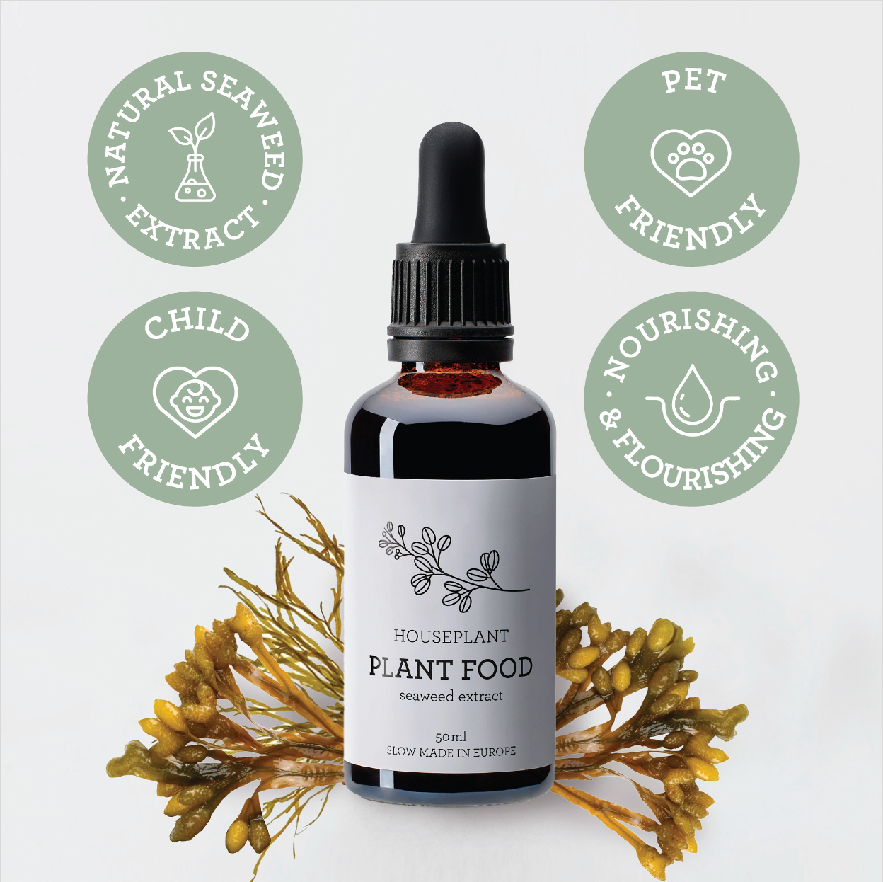 Naturligt Växtvårdsset i 4 delar för starka, friska och vackra växter.