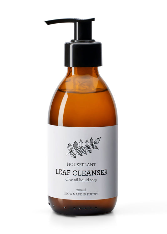 Generosa Leaf Cleaner & Leaf Shine Spray for Houseplants | Leaf care spray with olive oil soap | Natural, organic, removes dust, mould & lime stains on the leaves | 200ml glass bottle, plastic dispenser-0