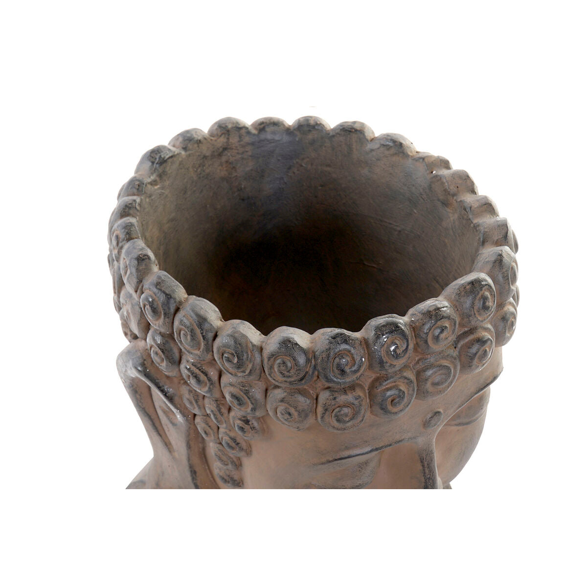 Planter DKD Home Decor 26 x 25 x 30 cm Fibreglass Buddha-2